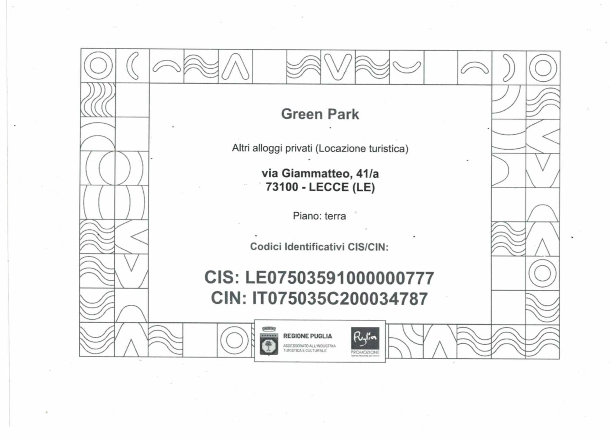 Green Park Lecce Exteriér fotografie